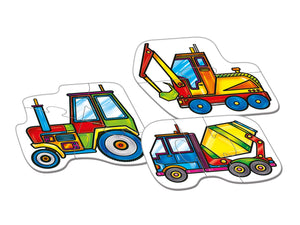 Progressive Toddler Puzzle - Heavy Vehicles - Wise Owl