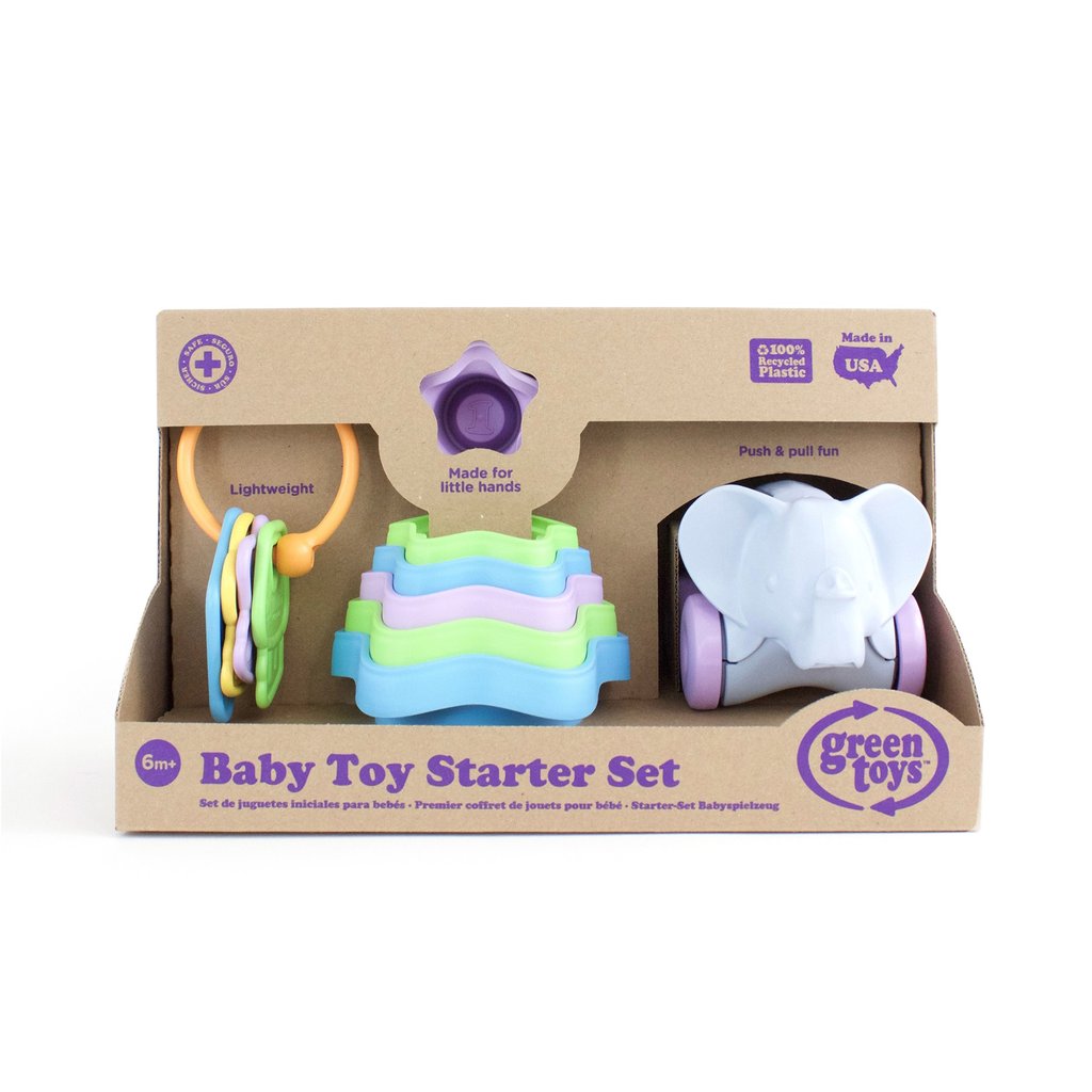 Baby Toy Starter Set - Green Toys (100% Recycled Plastic)