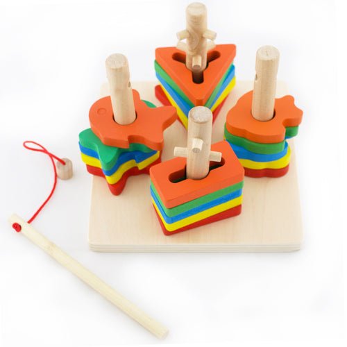 Wooden Shape Stacker