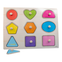 Load image into Gallery viewer, Shapes Peg Puzzle