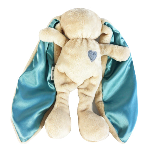 Cuddle Bunny - Stone with Duck Egg Blue Ears - Tiger Lily