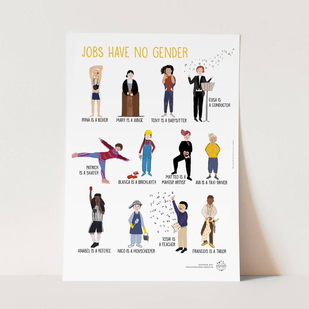 Jobs have no gender - A3 - Amaranto Collection