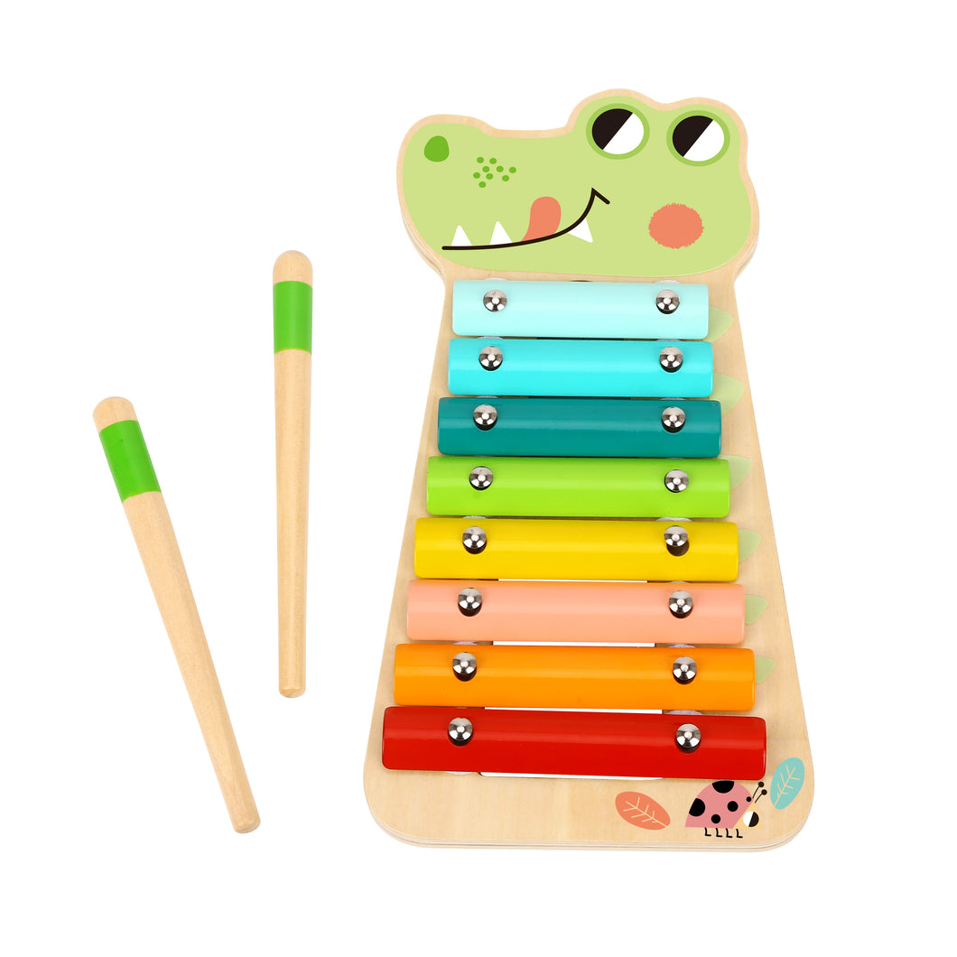 Wooden Xylophone - Tooky Toy - Crocodile