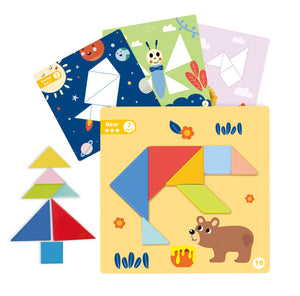 Magnetic Tangram Set - Tooky Toy