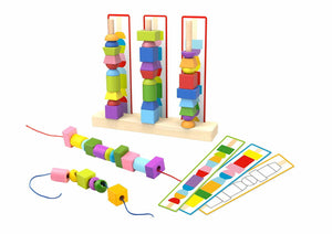 Stacking, Threading, Bead Match - Tooky Toy