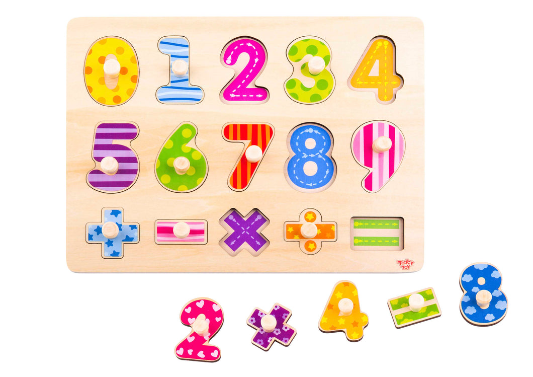 Numbers Peg Puzzle - Tooky Toy