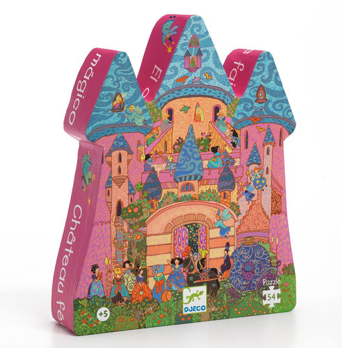 The Fairy Castle Silhouette Puzzle - Djeco - 24 pc