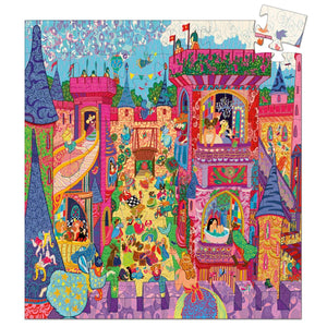 The Fairy Castle Silhouette Puzzle - Djeco - 24 pc